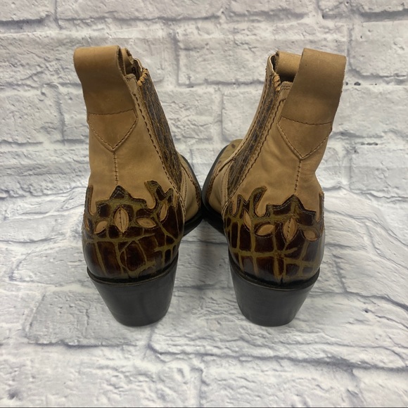 Donato Marrone Cowboy Ankle Boots Men’s Size 8D - Picture 11 of 14